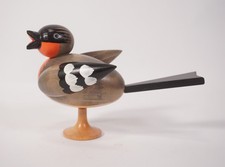 Original Erzgebirge Uwe Kluge Borstendorf Holz Vogel Dompfaff Figur 