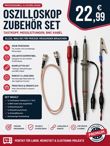 Oszilloskop zubehör set - oszilloskop,