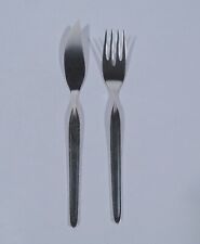 WMF Zürich Fischbesteck Messer Gabel 90er Silber L 20,3 cm poliert mehr 