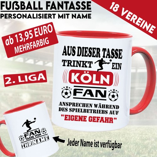 Tasse name fussball verein - ✅,
