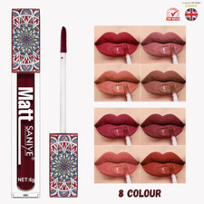 SANIYE nackter Lippenglanz: wasserdicht, langlebig, schnell trocknend matt Lippenstift