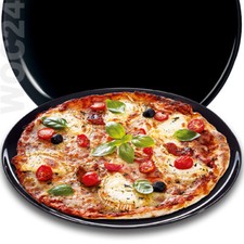 32 cm Pizzateller Servierteller Opal Glas Pizza Kuchen Teller Platte schwarz