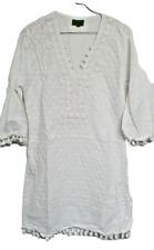 Tunika, weiß, mit Stickerei, Ibiza-Look, Gr. 36, Marke 08.AF-17123, neuwertig