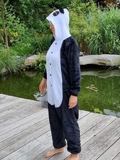 Anbelarui Karneval-Kostüm schwarz-weiß Größe L (Erwachsene)