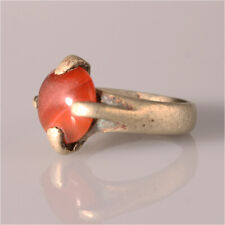 13533 Alter Tuareg Ring mit Karneol Silberlegierung Agadez Niger