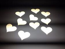 Aufkleber reflektierend Silber Herz Reflexfolie Reflektor Reflektorfolie 