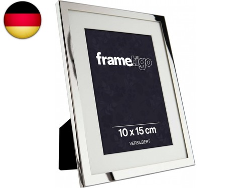 Versilberter bilderrahmen mit - bilderrahmen,