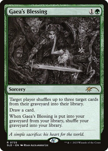 Magic mtg gaea blessing - gaea's,