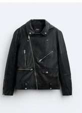 Zara Herren Lederjacke Echtes