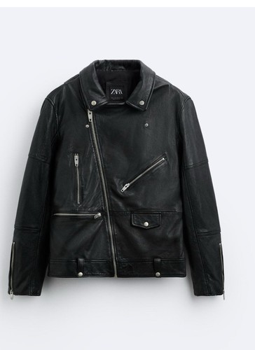 Zara herren lederjacke - zara, echtes