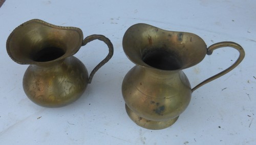 Kleine messing vase krug - vase,