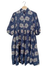 ALESSANDRA Hemdblusenkleid Damen Kleid Gr. DE 36 blau-pink-grün Casual-Look