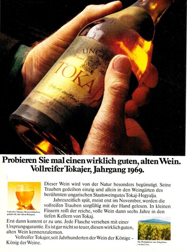 3w24443 alte reklame aus 1977 - alte,
