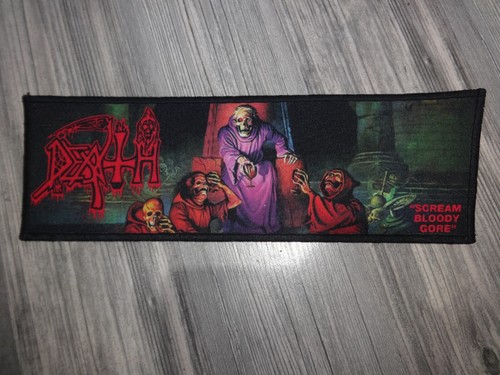 Death back patch strip - death,