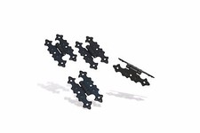 2/4/10 Scharniere Alte Schwarz