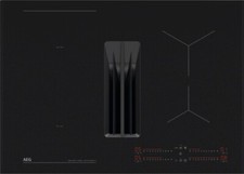 AEG XUB6845AS Induktionskochfeld mit Dustabzug 80cm Saphir-Matt Schwarz OptiHeat