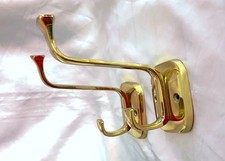 Messing Garderobenhaken  2 Wandgarderobe Wandhaken Bauhaus Stil