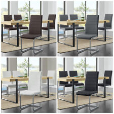 Leder Freischwinger Stuhl