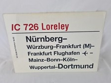 Zuglaufschild DB - IC 726