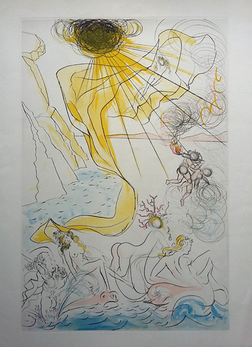 Salvador dali orig - dali:, orig.-radierung
