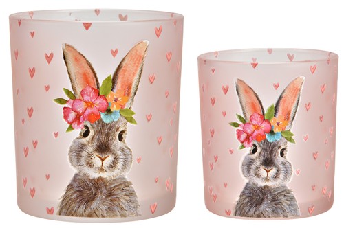 Glas windlicht ostern - windlicht, mit