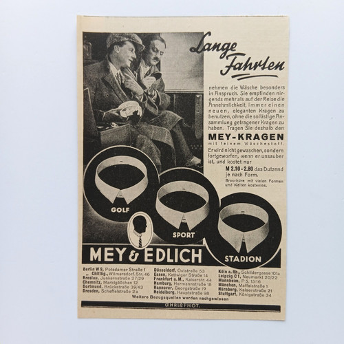 1930 mey edlich krage - mey, &