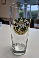 Vitrinenstück: altes AYINGER Bierglas 0,5 Sahm Glas für Sammler