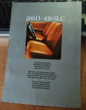 altes Prospekt Mercedes-Benz 200 D-450 SLC, Serienpolsterungen