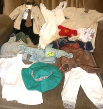 Puppenkleidung - ca.15 Teile für Puppen ca. 30 - 50 cm In unterschied ( K / 5 )