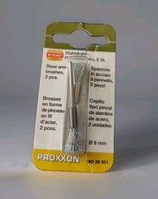 Proxxon Micromot 2er-Pinselbürsten 8mm Dremel Schaft-Ø 2.35 mm 28 951. OVP.