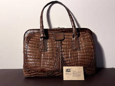 Jaguar Handtasche Krokodilleder | IRV Zertifiziert | Vintage Krokodilledertasche