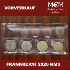 ### FRANKREICH 2026 KURSMÜNZENSATZ KMS 1 CENT - 2 EURO LOSE IM BLISTER VVK ###