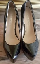 Plateau High Heels 43 SCHWARZ getragen