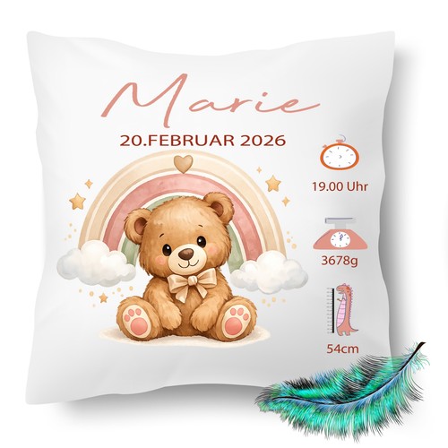 Geburt kissen babygeschenk - kissen, ,