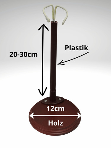 Puppenständer 30cm holz - puppenständer,
