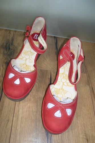 Riemchen sandale pumps - sandale, rot