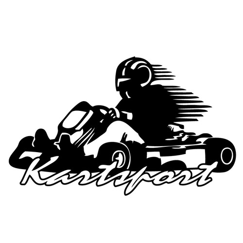 Kartsport aufkleber tattoo - aufkleber,