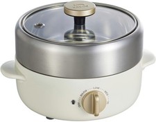 BRUNO Elektrischer Topf für eine oder zwei Personen Kompakter Multi-Grilltopf...