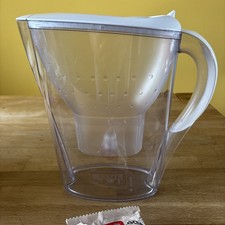 BRITA Wasserfilter-Kanne Marella weiß gebraucht neue Anzeige & Filterpatrone top