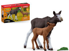 Schleich Wild Life 42603 Elchkuh mit Kalb National Geographic Spielset NEU OVP