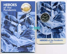 MALTA 2 EURO € Gedenkmünze 2021 Helden der Pandemie Heroes - Auflage nur 60.000
