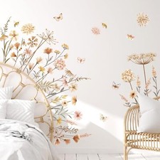 Boho Wandaufkleber Wildblume