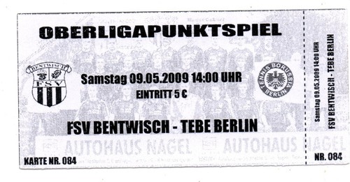 Ticket fsv bentwisch - bentwisch,