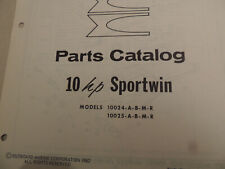 1962 Werkstatthandbuch Teile Katalog Parts catalog Evinrude Außenborder 10 PS