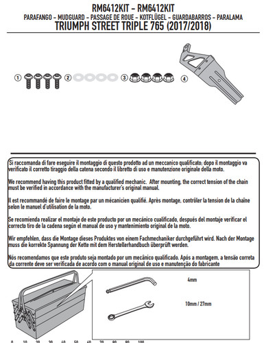 Givi halter kit befestigungen - givi,