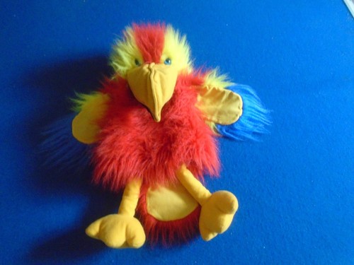 Große papagei handpuppe - papagei, ca