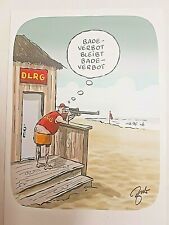 Postkarte "DLRG ... Badeverbot