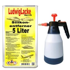 Silikonentferner 5 LITER  KURZ  FÜR AUTOLACK Lackierer Ludwiglacke & Zerstäuber