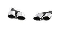 Endrohre Auspuffblende A-M-G Look für Mercedes E-Klasse W211 W212 E180 E200 