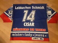 Ice Tigers Nürnberg - Cisar # 14 - XL Trikot mit Autogrammen - EHC 80